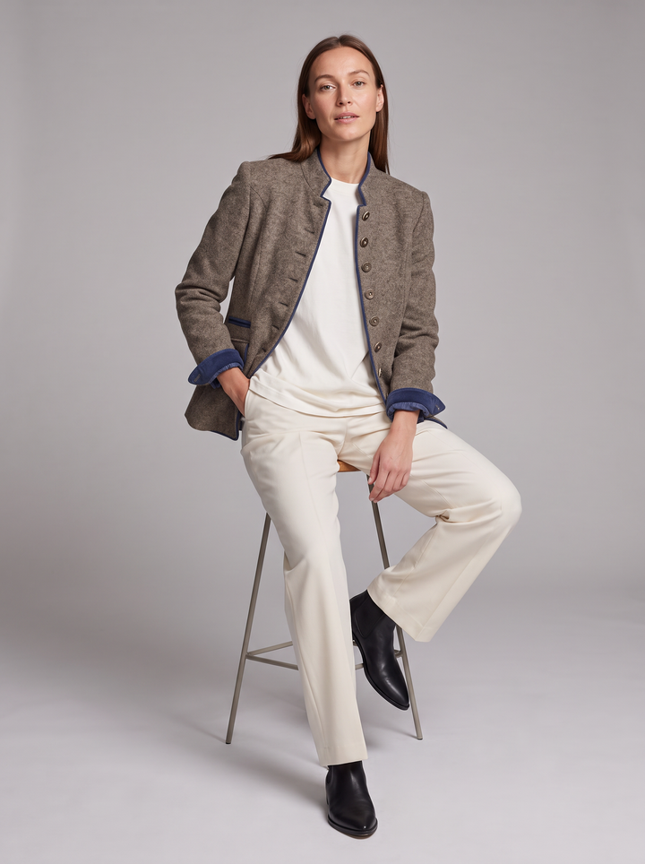 Caramel Button Front Cardigan Smart Office Wear