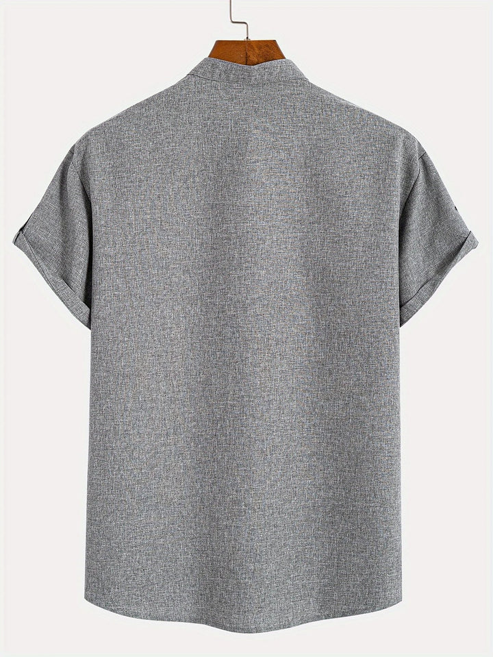 LAURENT MONACO | MEN'S HIGH COLLAR SHIRT