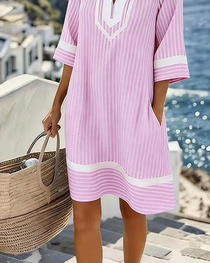 MINI STRIPED DRESS FOR WOMEN