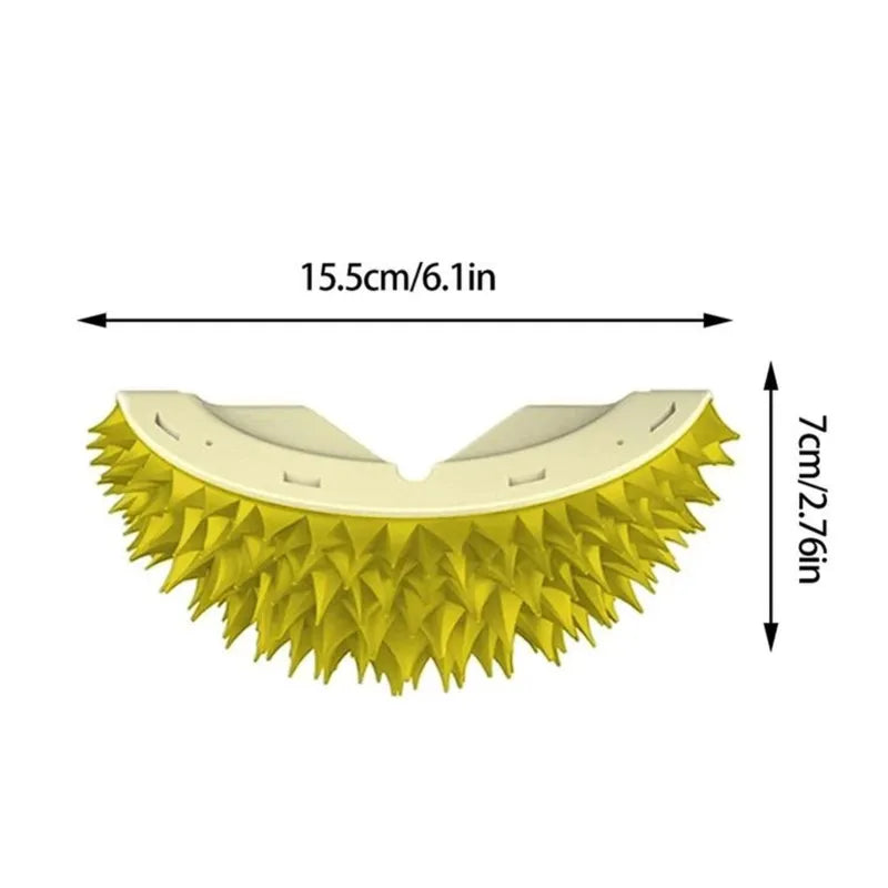 Gentle Cat Grooming Brush with Soft-Tipped Needles for Healthy Fur, view 5 - Elena Harper