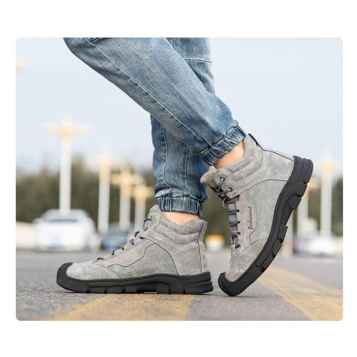 Comfortable and abrasion-resistant safety shoes with velvet for winter EB