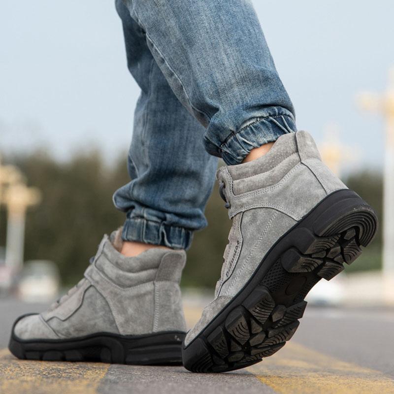 Comfortable and abrasion-resistant safety shoes with velvet for winter EB