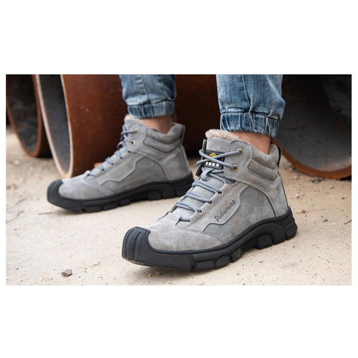 Comfortable and abrasion-resistant safety shoes with velvet for winter EB