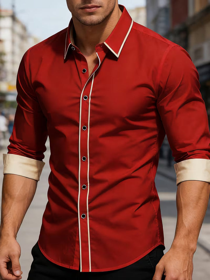 Daven Casual Business Shirt in Slim Fit, view 7 - Elena Harper