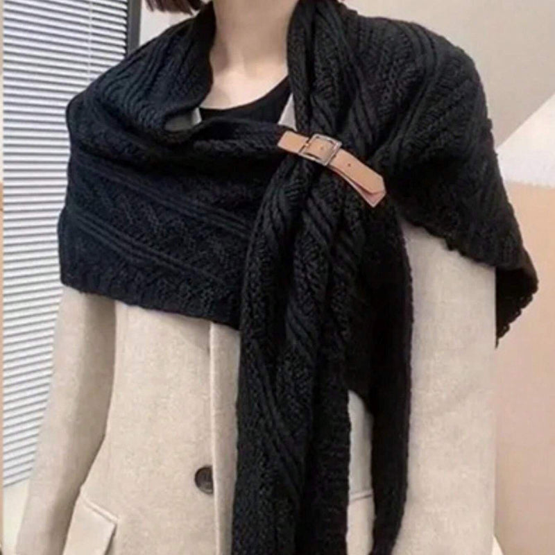 Solid Color Warm Shawl