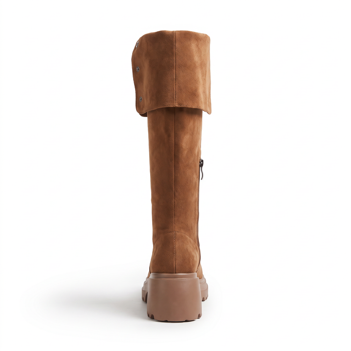 Brown Over The Knee Boots Autumn Winter