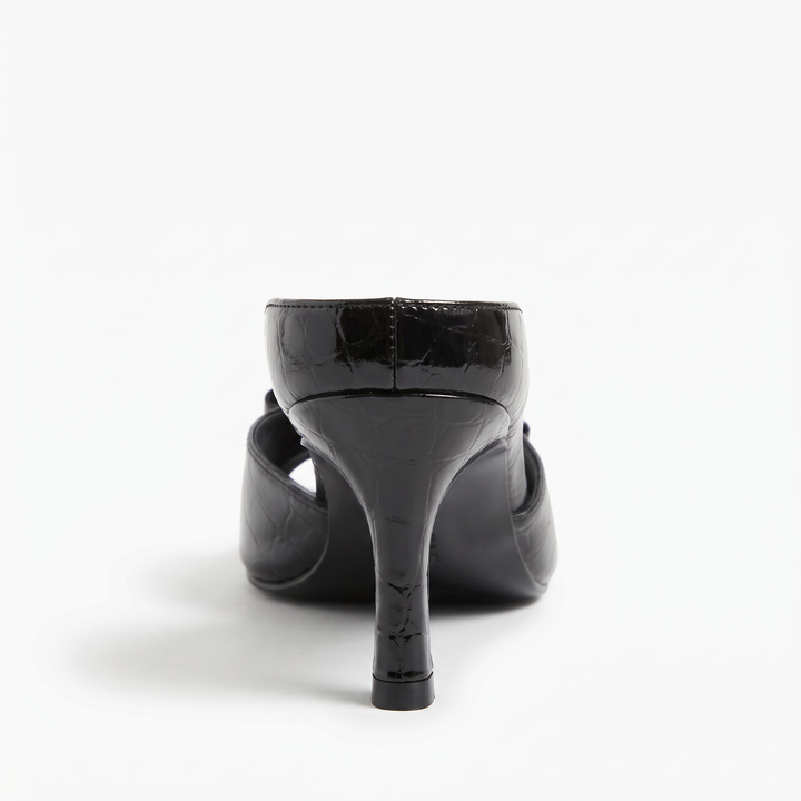 Bow Kitten Heel Mules