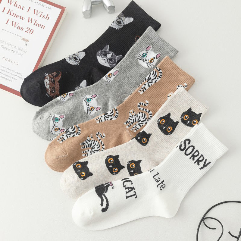 Cartoon Cat Socks