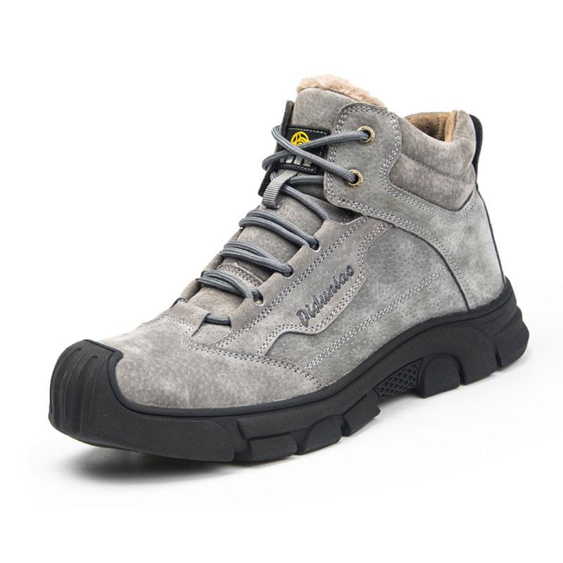 Comfortable and abrasion-resistant safety shoes with velvet for winter EB
