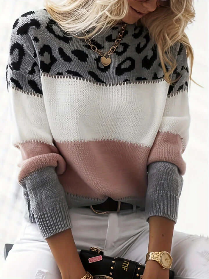 Women's Leopard Print Sweater