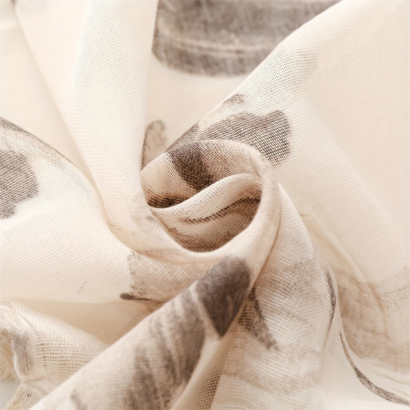 Vintage Floral Print Scarf