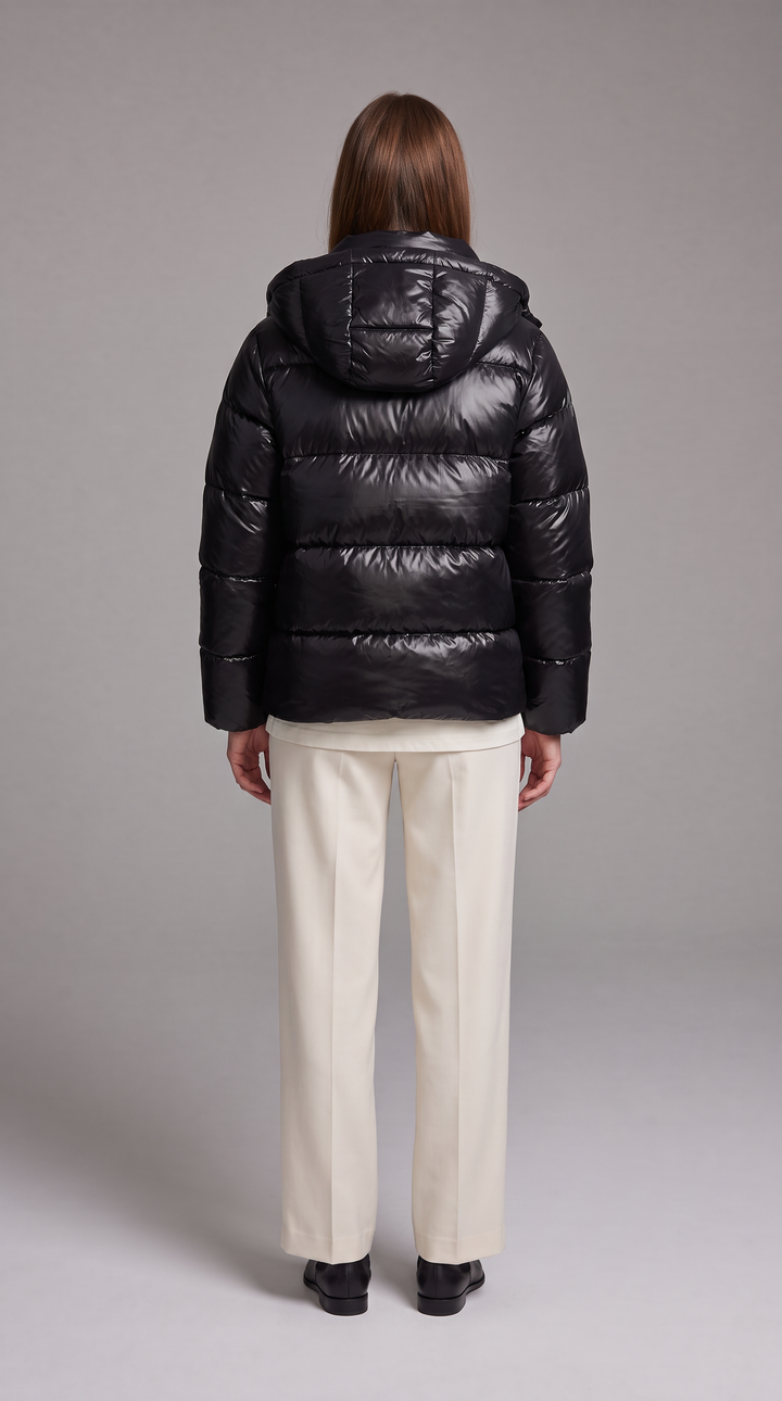 Windproof Hooded Puffer Coat Winter Warmth