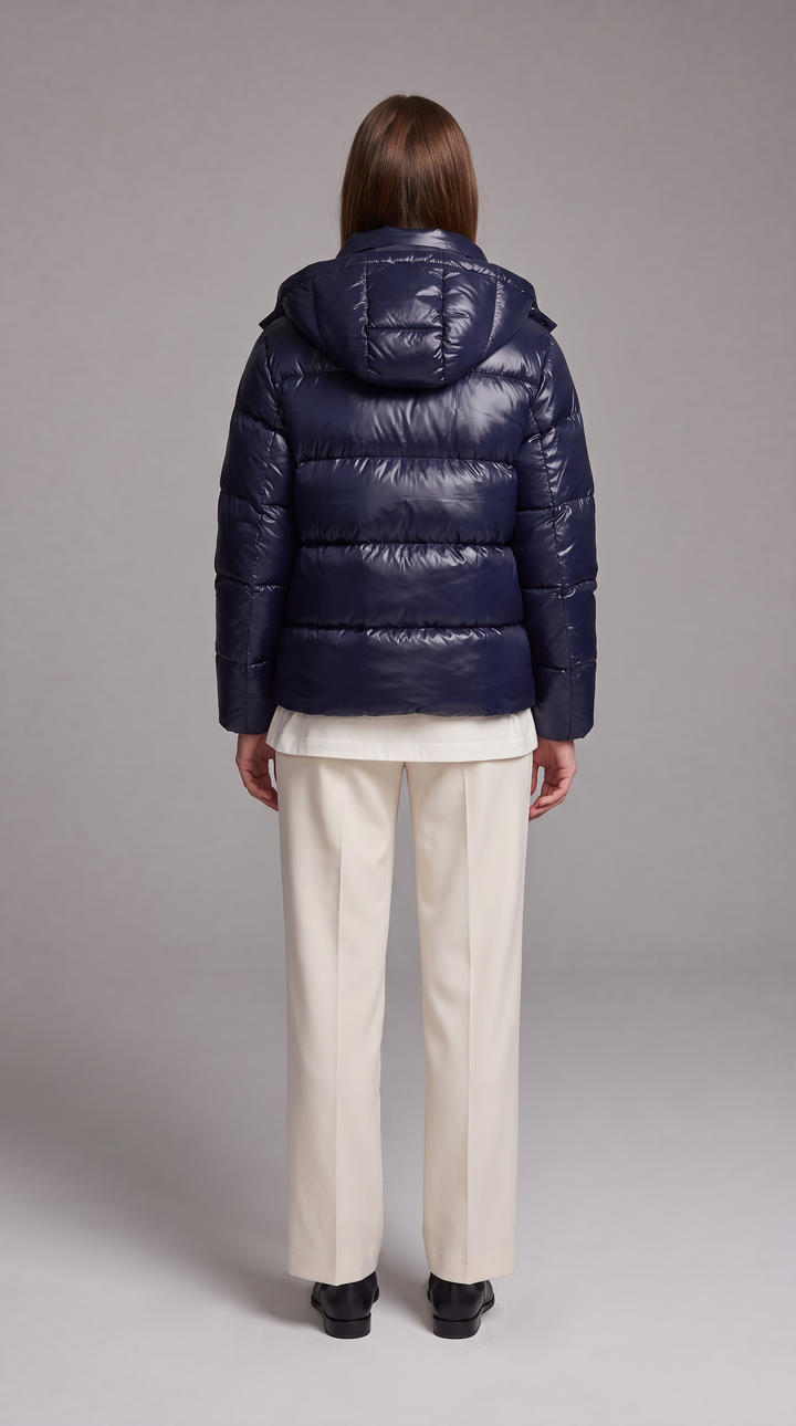 Windproof Hooded Puffer Coat Winter Warmth