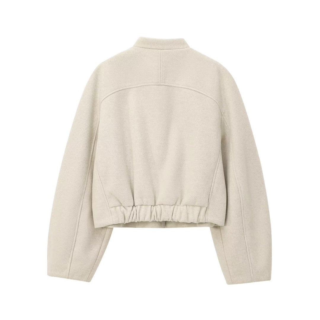 Loose Button-Up Shirt Jacket for Women - Simple and Casual
