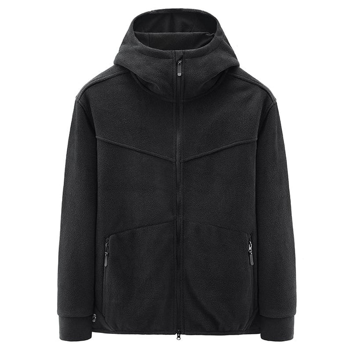 Men's Fleece Jacket with Hood - Nils