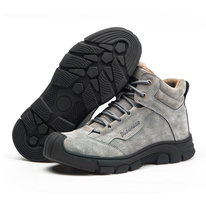 Comfortable and abrasion-resistant safety shoes with velvet for winter EB