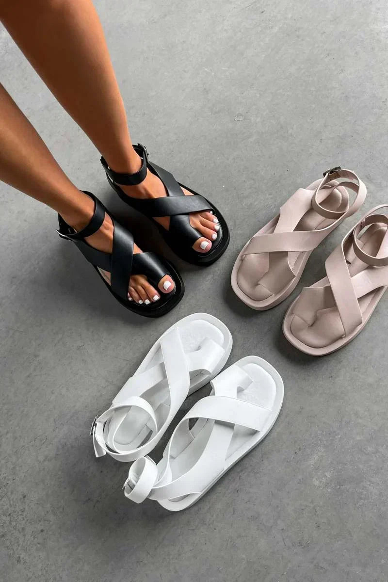 Elegant Premium Thick Sole Gladiator Sandals for Women – Durable Comfortable Supportive Summer Shoes