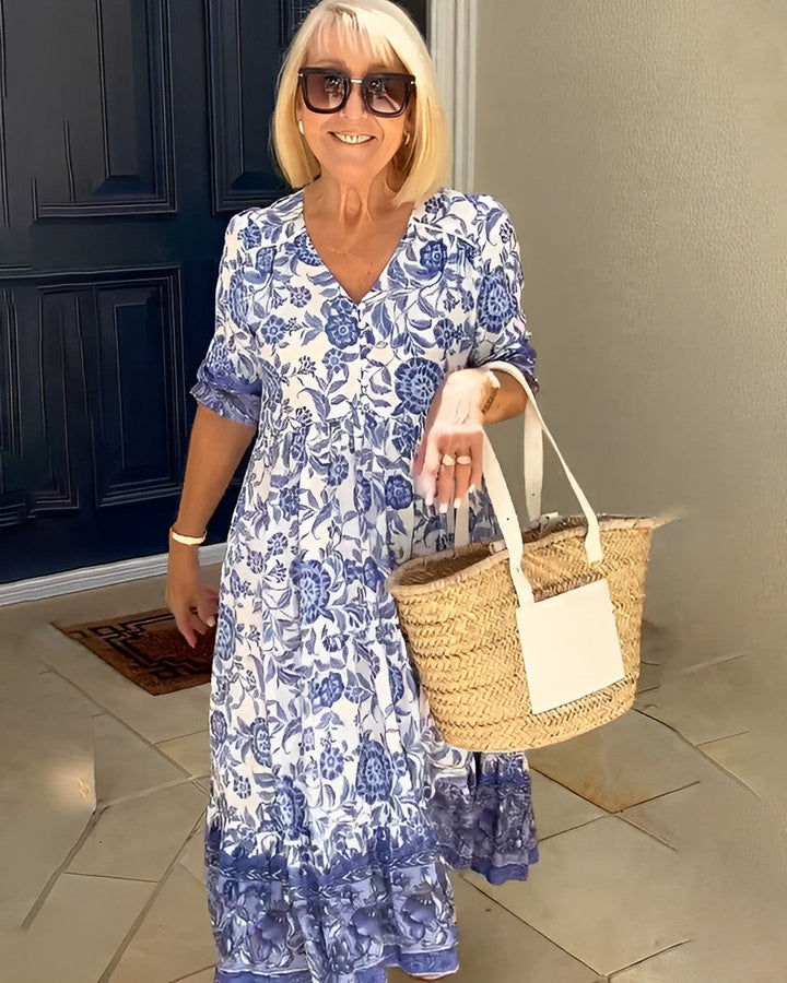 Elina™ | Floral Belly-Concealing Summer Dress