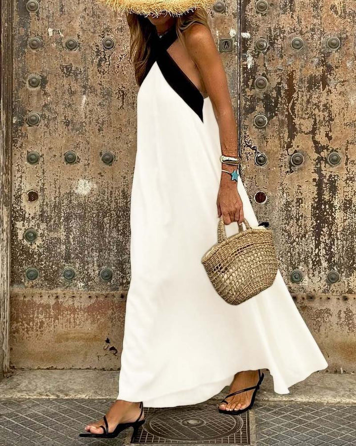 Senna - Casual Dress with Cross Band