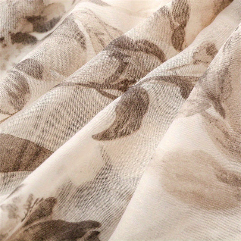 Vintage Floral Print Scarf