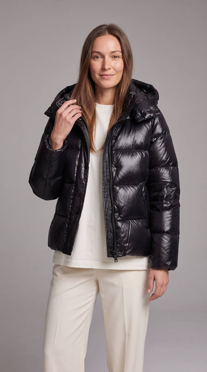 Windproof Hooded Puffer Coat Winter Warmth