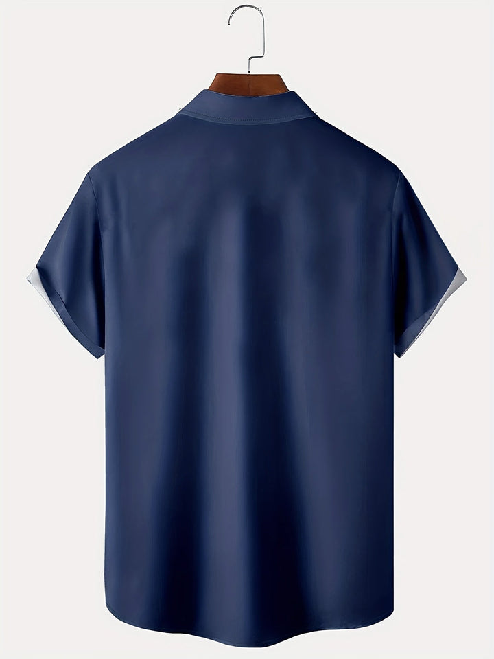 LAURENT MONACO | VINTAGE GEOMETRIC PATTERN SHIRT FOR MEN