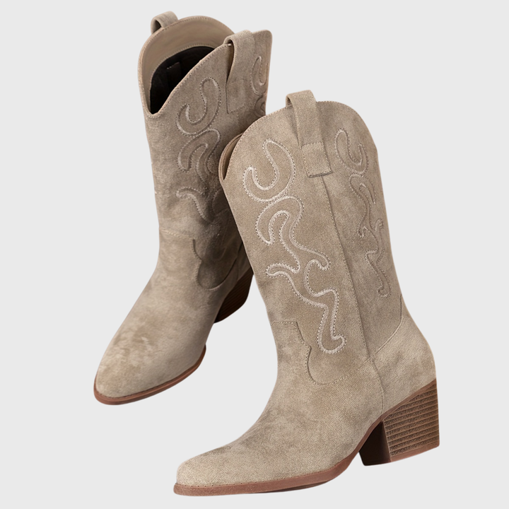 Jolene Eye-catching Western Cowboy Boots with Wide Calf Width, view 7 - Elena Harper
