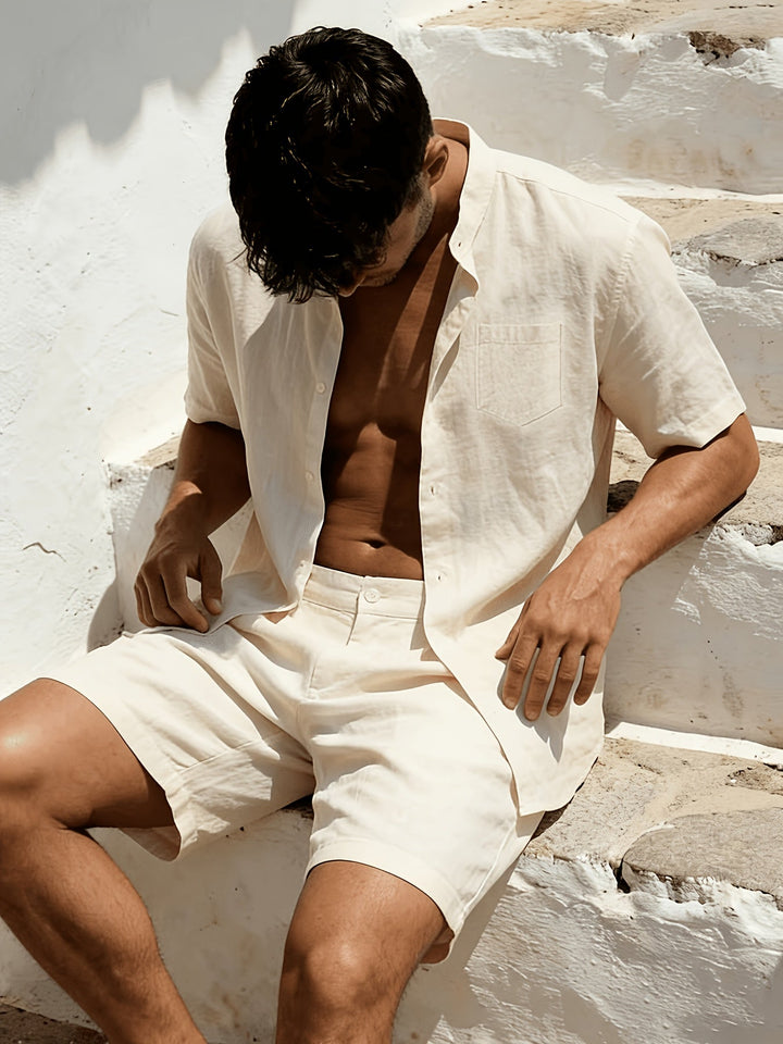 LAURENT MONACO | SHIRT AND SHORT SET FOR MEN