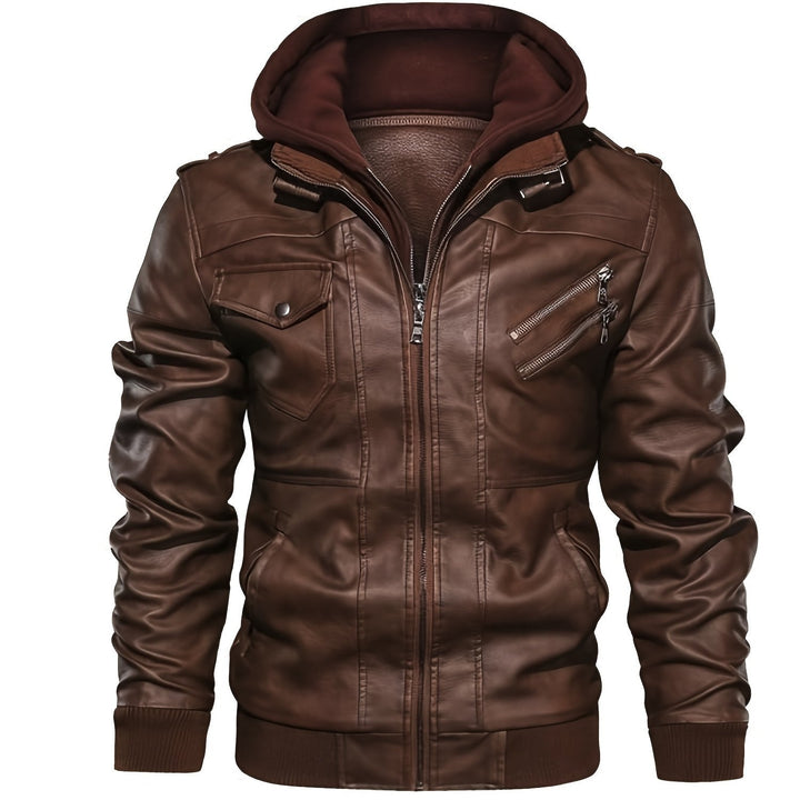 Roman Hooded Moto Jacket - Elena Harper