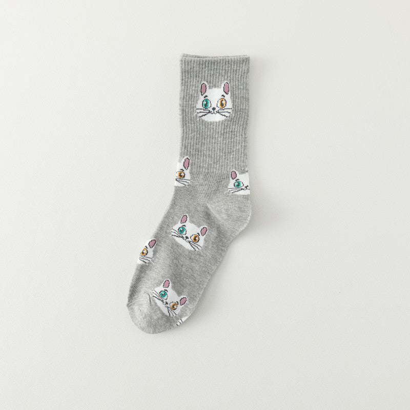 Cartoon Cat Socks