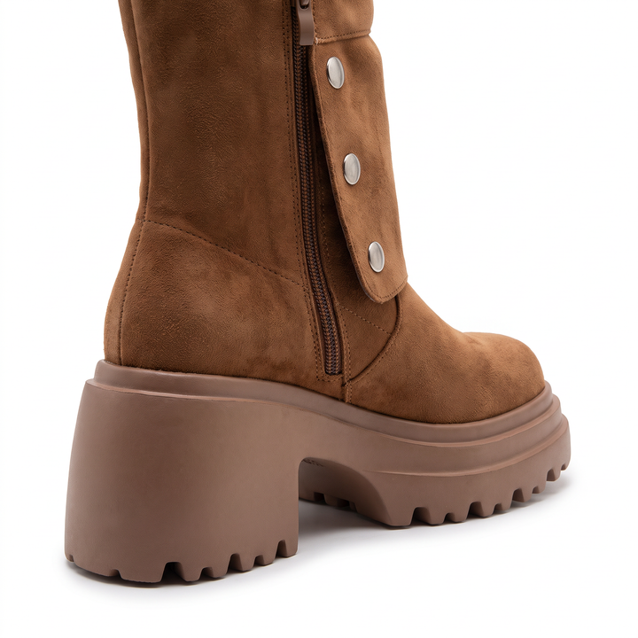 Brown Over The Knee Boots Autumn Winter