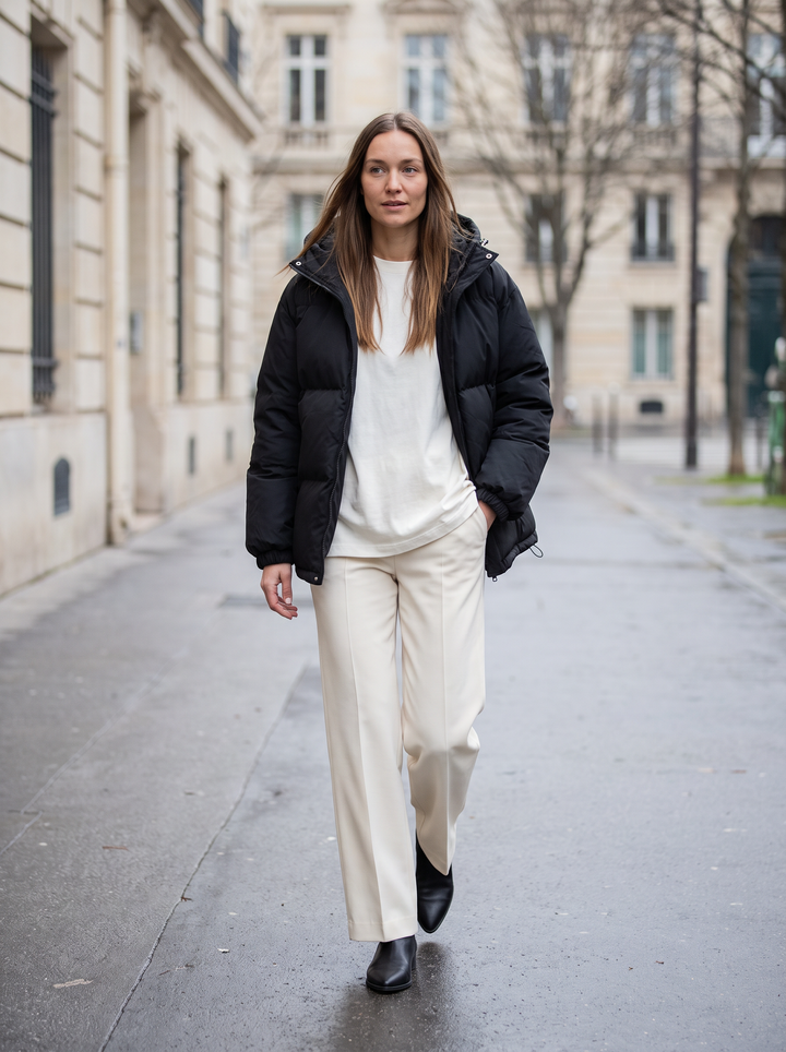 Hooded Puffer Jacket Winter Layering