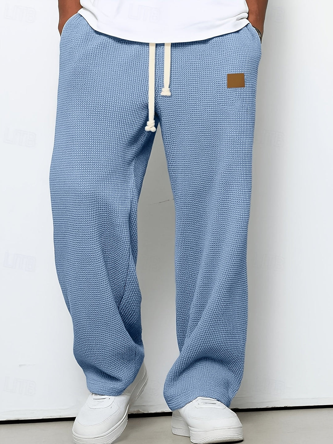 Bryce Relaxed Textured Pants, view 4 - Elena Harper