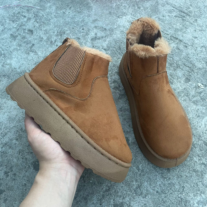 Warm Winter Boots with Thick Soles, view 8 - Elena Harper