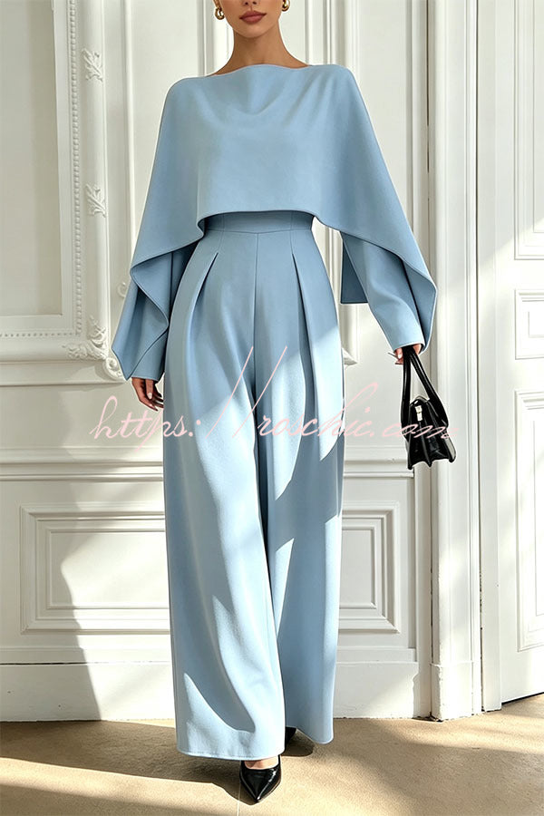 Modern Minimalist Chic Wide-Leg Jumpsuit