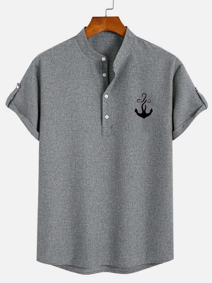 LAURENT MONACO | MEN'S HIGH COLLAR SHIRT