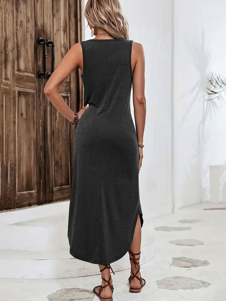 Brandy Stylish, Sleeveless Maxi Dress, view 5 - Elena Harper