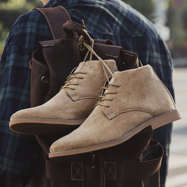 Men's Desert Boots with Laces, view 4 - Elena Harper