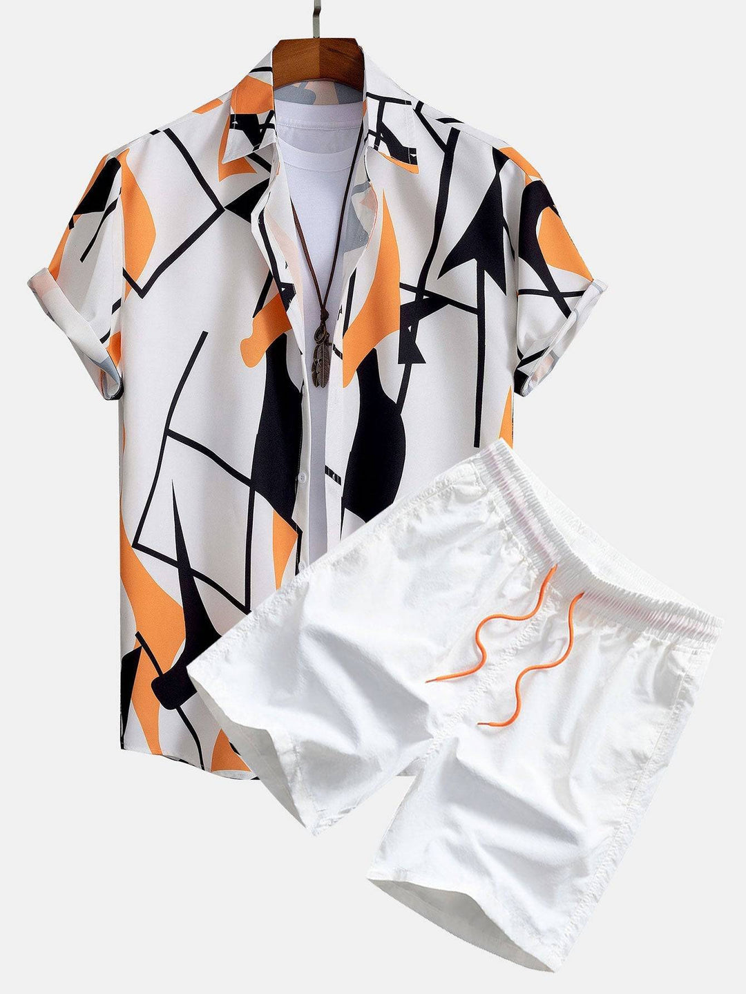 Yorick™ beach swim set by Emma & Rose Manhattan, two-piece swimsuit with colorful patterns, perfect for summer beachwear.