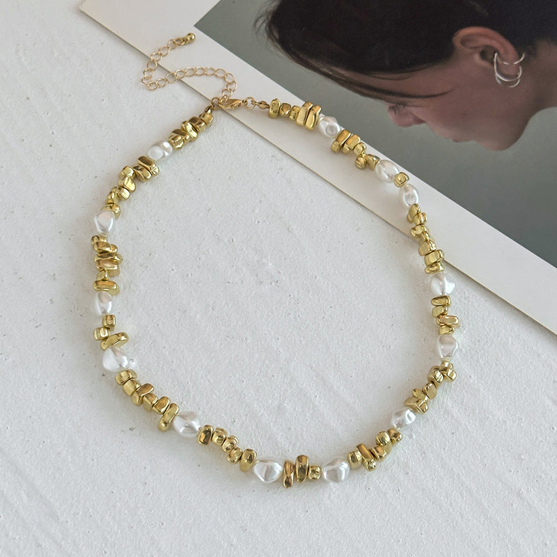 Bohemian Pearl Necklace, view 4 - Elena Harper