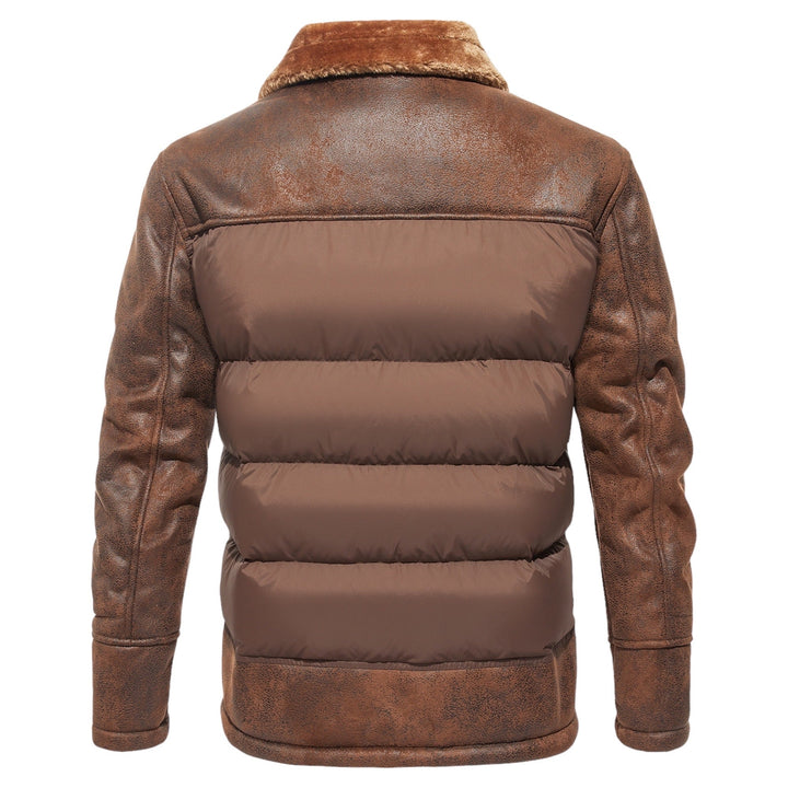 Alexandre - Elegant Vintage Down Jacket with Fur Collar