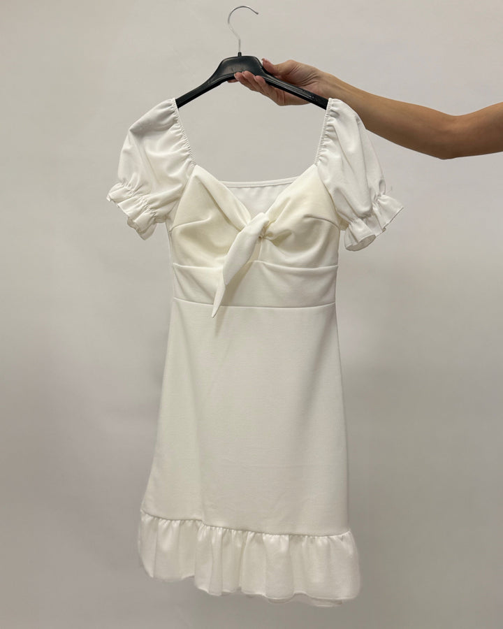 Quinn™  |  Dress Bow Puff Sleeves