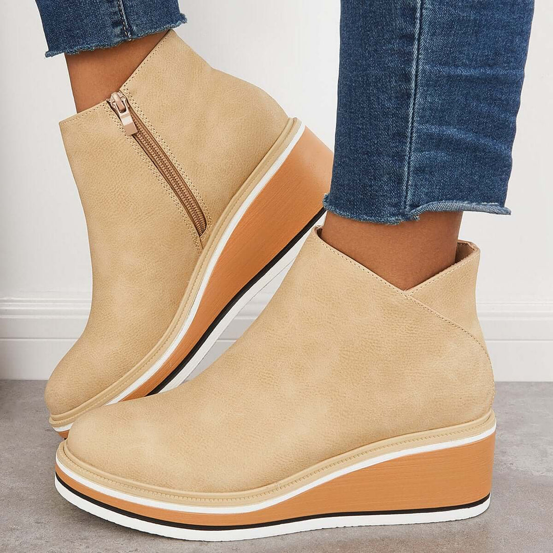 Chic Wedge Boots – Mila EB