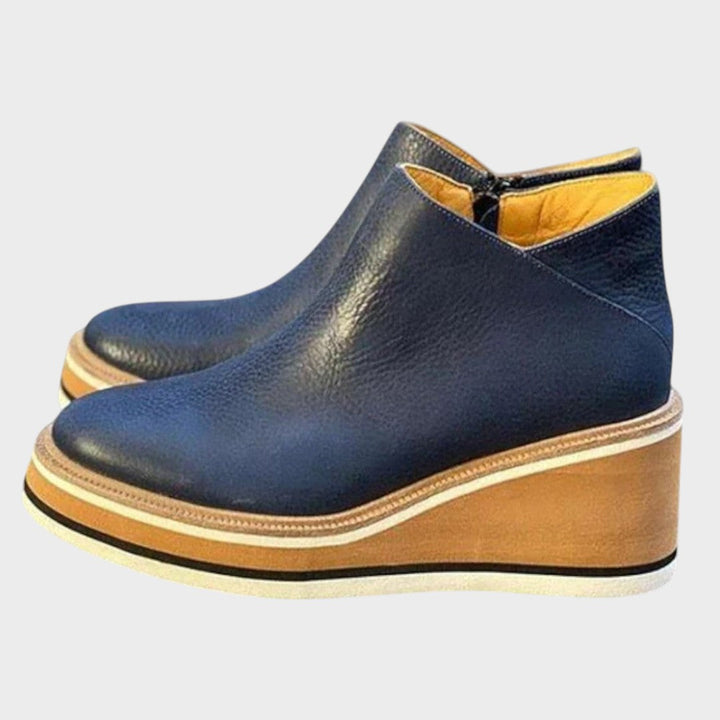Vina™  |  Pu Leather Ankle Boots