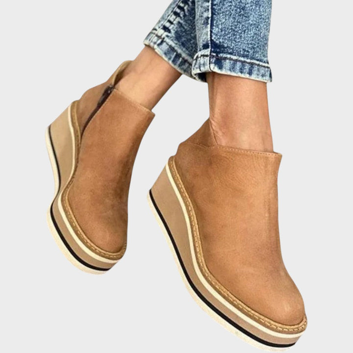 Vina™  |  Pu Leather Ankle Boots