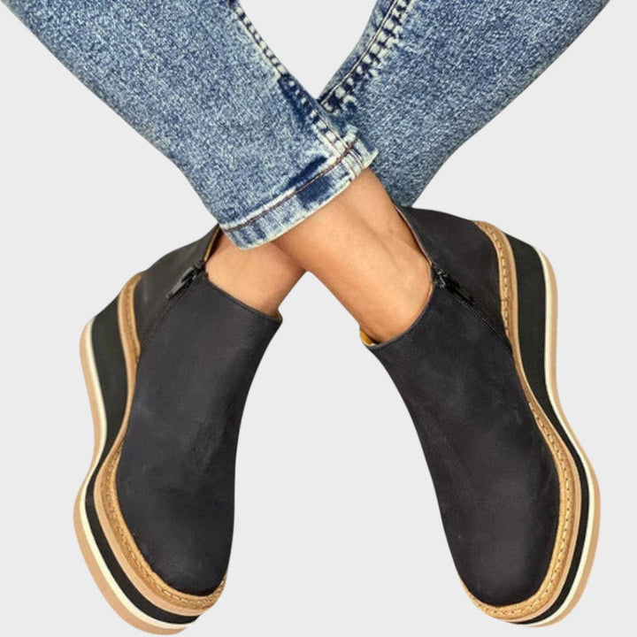 Vina™  |  Pu Leather Ankle Boots