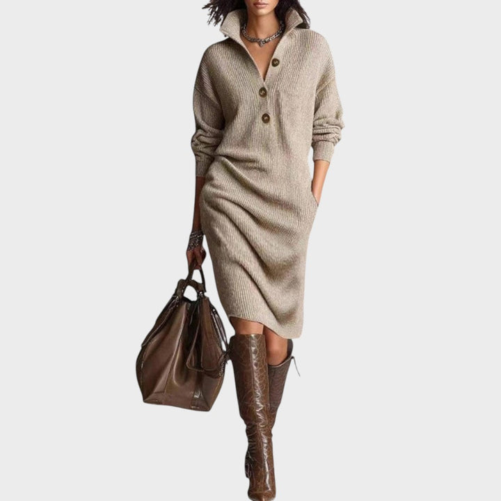 Duda™  |  Knitted Button Dress