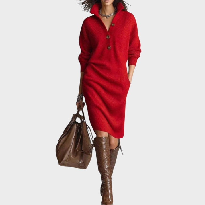 Duda™  |  Knitted Button Dress