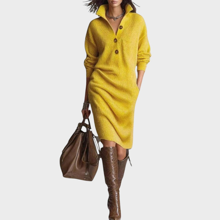 Duda™  |  Knitted Button Dress