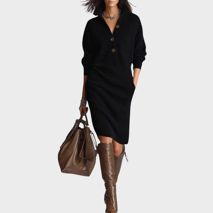 Duda™  |  Knitted Button Dress